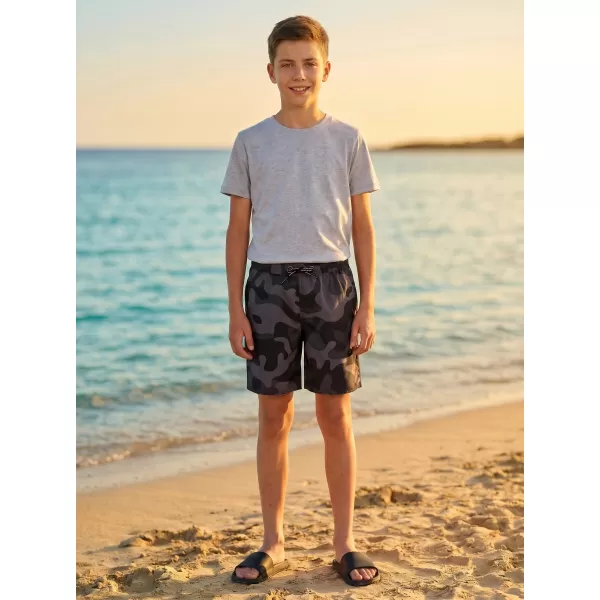  Pantaloni scurți de înot pentru băieți SAM 73 JORDAN BS 539 NEGRU 