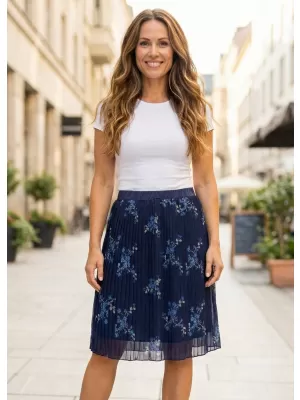 Fusta de dama KIXMI NELLIE ALBASTRU INCHIS