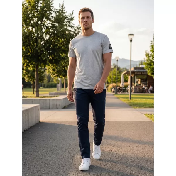  Tricou bărbătesc cu mâneci scurte SAM 73 FREDDIE MT 791 GRI DESCHIS 