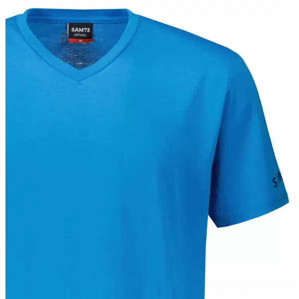  Tricou bărbătesc cu mâneci scurte SAM 73 LEONARD MT 793 ALBASTRU STRĂLUCITOR 