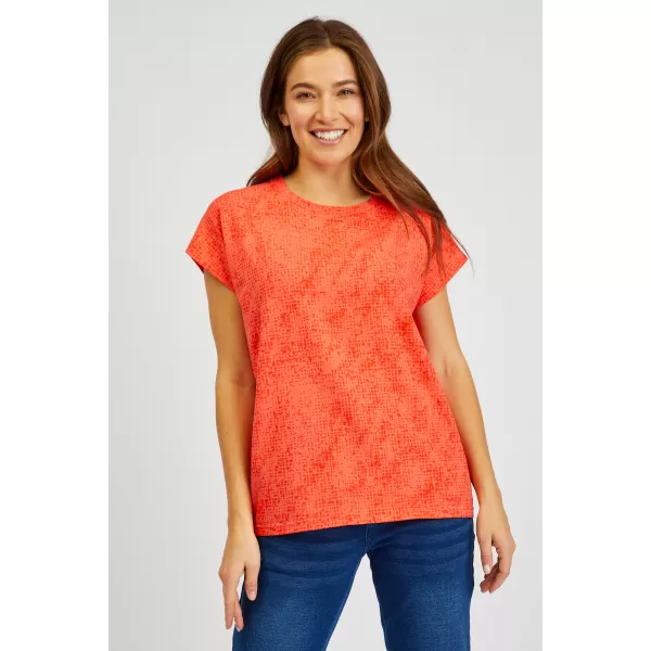  Tricou dama cu maneca scurta SAM 73 VERONICA WT 843 PORTOCALIU DESCHIS 
