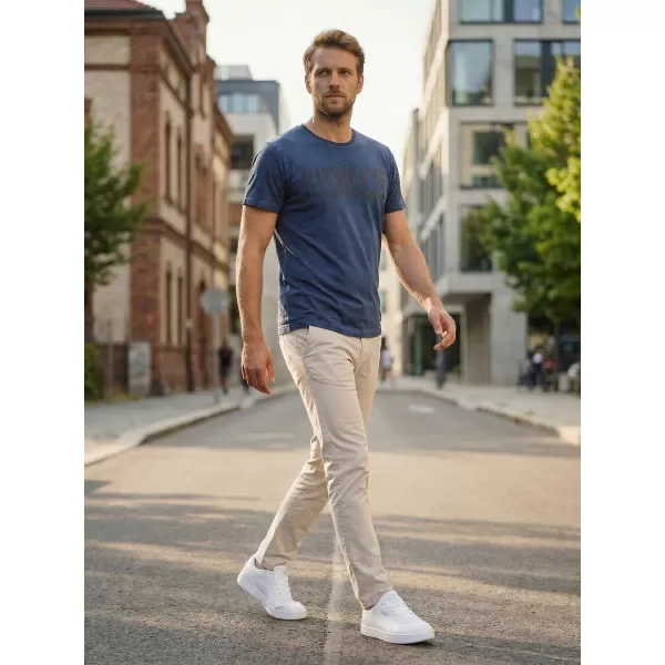  Tricou pentru bărbați KIXMI NARSEY ALBASTRU INCHIS 