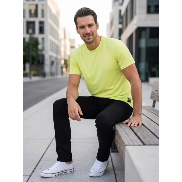  Tricou bărbătesc cu mâneci scurte SAM 73 EUGENE MT 806 GALBEN DESCHIS 