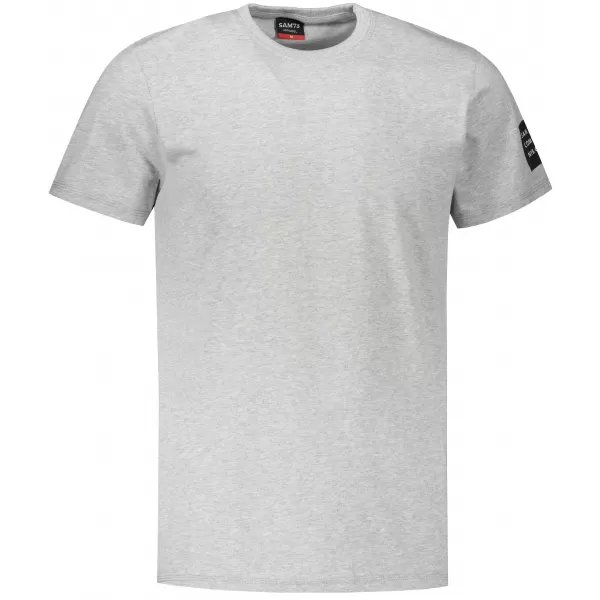  Tricou bărbătesc cu mâneci scurte SAM 73 FREDDIE MT 791 GRI DESCHIS 