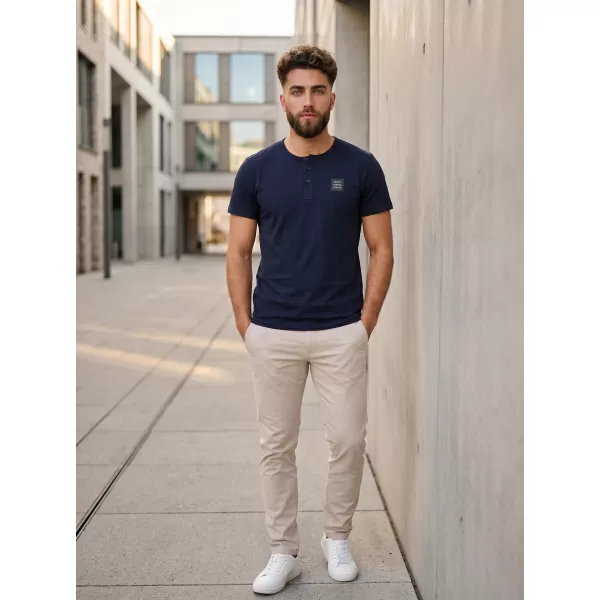  Tricou bărbătesc cu mâneci scurte SAM 73 GIDEON MT 804 ALBASTRU ÎNCHIS 