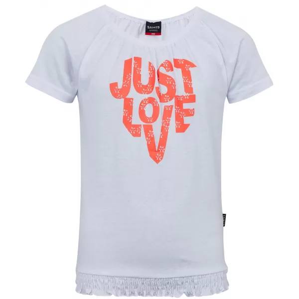  Tricou fetita cu maneca scurta SAM 73 JAYLENE GT 565 ALB 