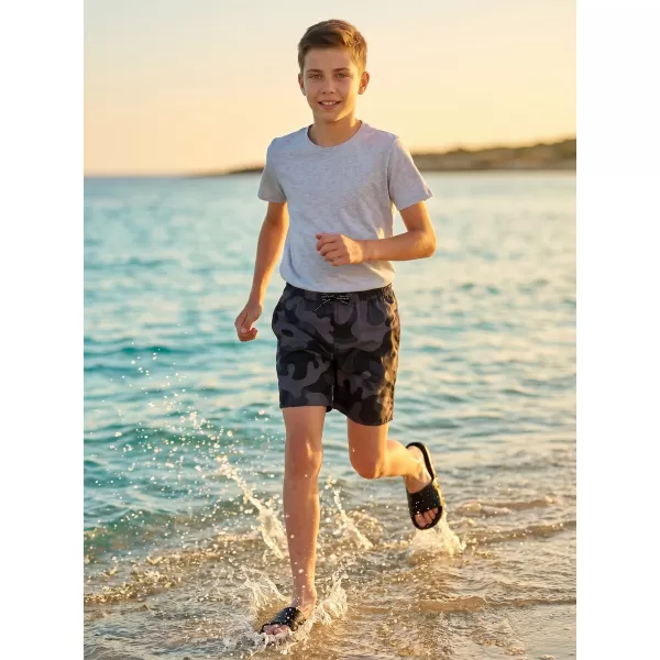  Pantaloni scurți de înot pentru băieți SAM 73 JORDAN BS 539 NEGRU 