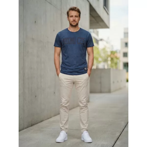  Tricou pentru bărbați KIXMI NARSEY ALBASTRU INCHIS 