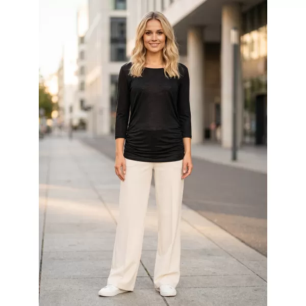  Tricou pentru femei cu mâneci 3/4 SAM 73 SHERRY WT 864 NEGRU 