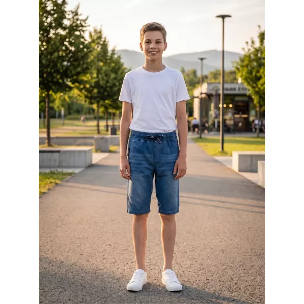  Pantaloni scurți pentru băieți SAM 73 VICTOR BS 536 DENIM LEJER 