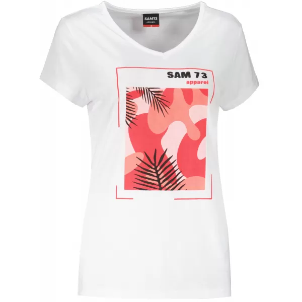  Tricou dama cu maneca scurta SAM 73 ILDA WT 855 ALB 