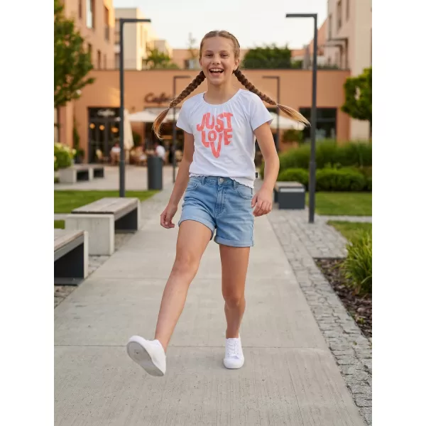  Tricou fetita cu maneca scurta SAM 73 JAYLENE GT 565 ALB 