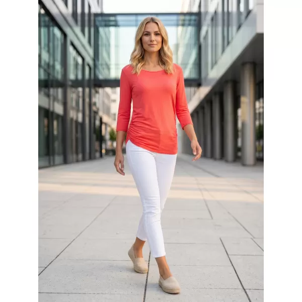  Tricou dama cu maneci 3/4 SAM 73 SHERRY WT 864 ROZ APRINS 