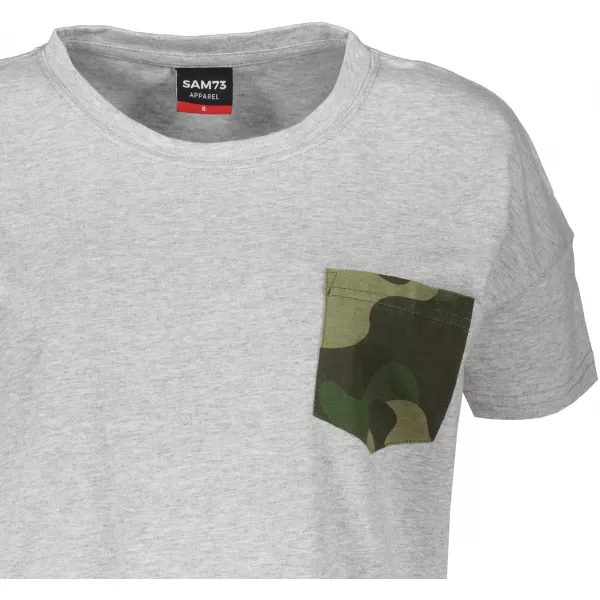 Tricou dama cu maneca scurta SAM 73 MARIE WT 848 GRI DESCHIS 