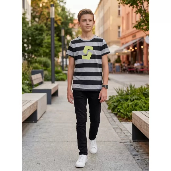  Tricou băiat cu mâneci scurte SAM 73 STANLEY BT 557 GRI DESCHIS 