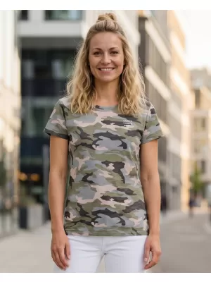 Tricou dama cu maneca scurta SAM 73 NORA WT 849 GRI DESCHIS