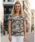Tricou dama cu maneca scurta SAM 73 NORA WT 849 GRI DESCHIS