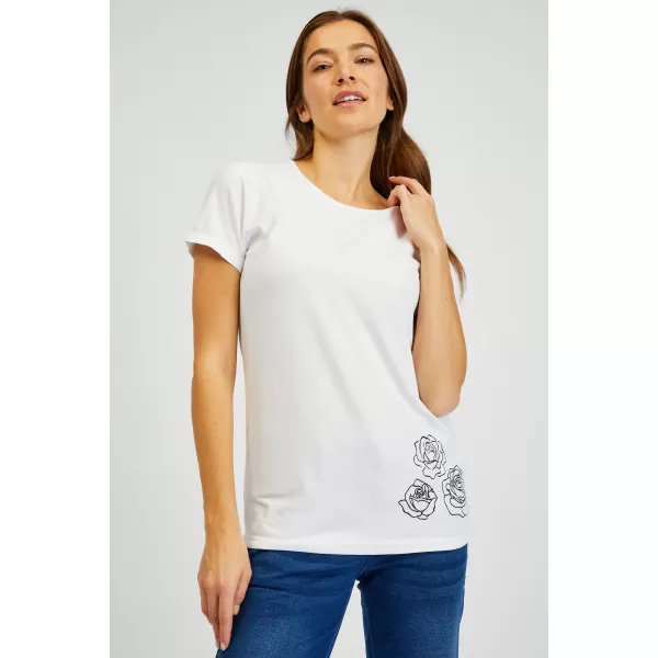  Tricou dama cu maneca scurta SAM 73 BETHANY WT 846 ALB 