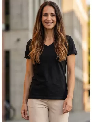 Tricou dama cu maneca scurta SAM 73 CLAUDIA WT 847 NEGRU