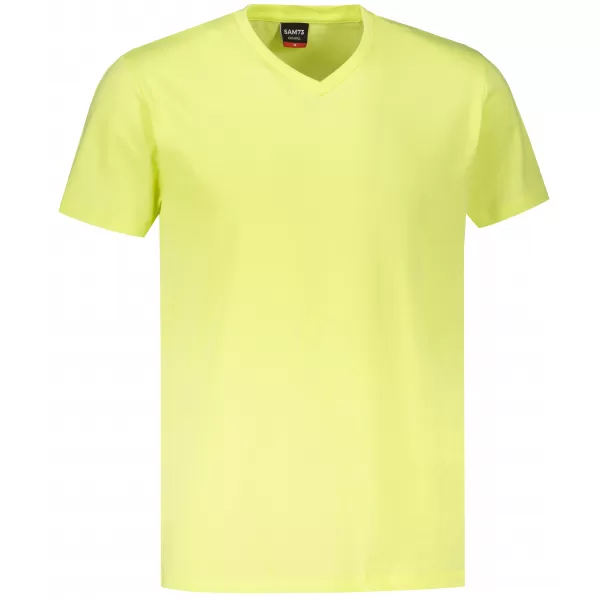  Tricou bărbătesc cu mâneci scurte SAM 73 LEONARD MT 793 GALBEN DESCHIS 