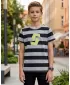 Tricou băiat cu mâneci scurte SAM 73 STANLEY BT 557 GRI DESCHIS