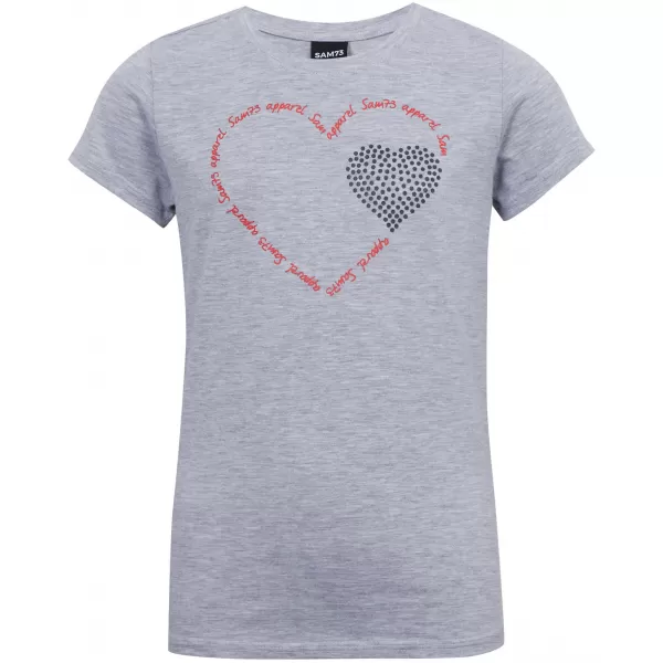  Tricou fetita cu maneca scurta SAM 73 ALAINA GT 564 GRI DESCHIS 