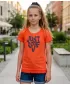 Tricou fetita cu maneca scurta SAM 73 JAYLENE GT 565 PORTOCALIU DESCHIS