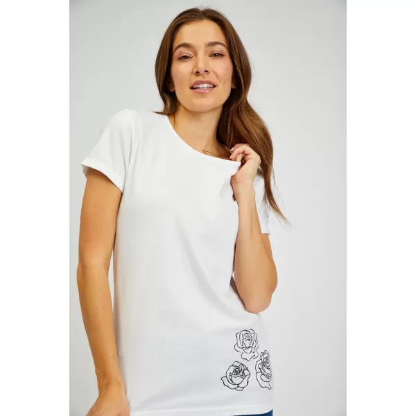  Tricou dama cu maneca scurta SAM 73 BETHANY WT 846 ALB 