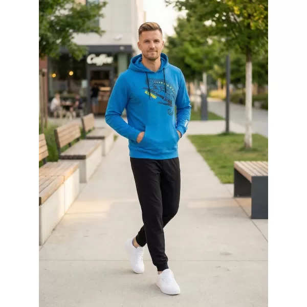  Hanorac pentru bărbați ALTISPORT ALM017AL304 ALBASTRU 