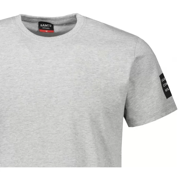  Tricou bărbătesc cu mâneci scurte SAM 73 FREDDIE MT 791 GRI DESCHIS 