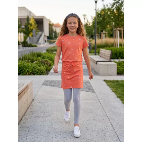  Rochie de fetiță SAM 73 WELO GZ 538 PORTOCALIU DESCHIS 