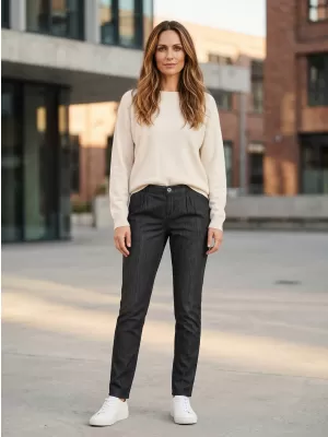 Pantaloni de dama SAM 73 MELINDA WK 776 NEGRU