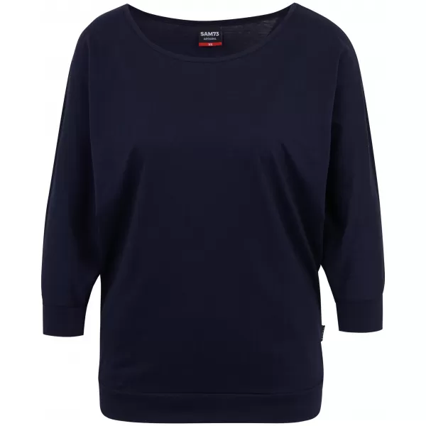  Tricou dama cu maneci 3/4 SAM 73 VIVIAN WT 863 ALBASTRU ÎNCHIS 