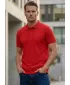 Tricou pentru bărbați cu guler SAM 73 HENRY MT 788 ROȘU-PORTOCALIU