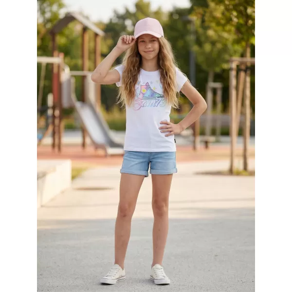  Tricou fetita cu maneca scurta SAM 73 URSULA GT 563 ALB 