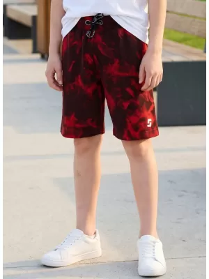 Pantaloni scurți pentru băieți SAM 73 GRAHAM BS 537 ROŞU