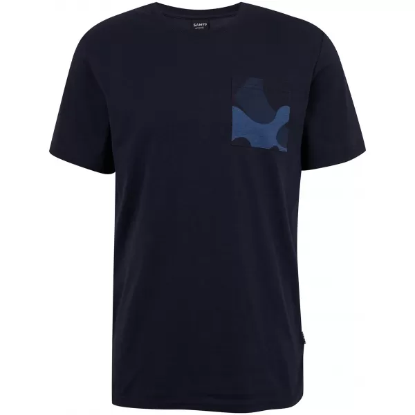  Tricou bărbătesc cu mâneci scurte SAM 73 SEAN MT 796 ALBASTRU ÎNCHIS 