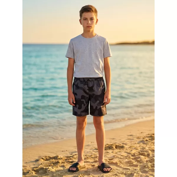  Pantaloni scurți de înot pentru băieți SAM 73 JORDAN BS 539 NEGRU 