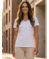 Tricou dama cu maneca scurta SAM 73 CLAUDIA WT 847 ALB