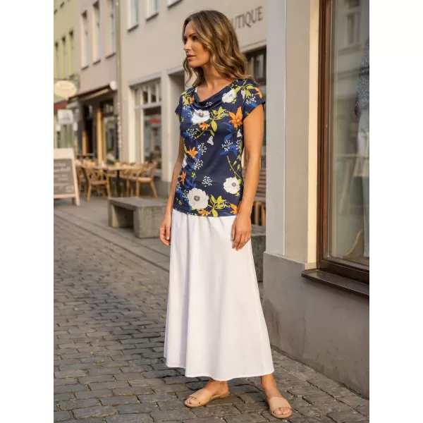  Tricou pentru femei KIXMI NANCY ALBASTRU INCHIS 