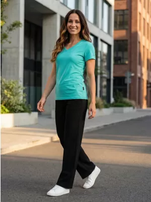 Tricou dama cu maneca scurta SAM 73 CLAUDIA WT 847 VERDE NEON