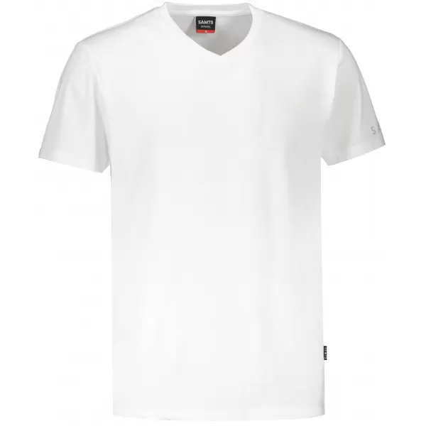  Tricou bărbătesc cu mâneci scurte SAM 73 LEONARD MT 793 ALB 