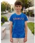Tricou băiat cu mâneci scurte SAM 73 THEODORE BT 563 ALBASTRU STRĂLUCITOR