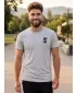 Tricou bărbătesc cu mâneci scurte SAM 73 DOUGALL MT 801 GRI DESCHIS