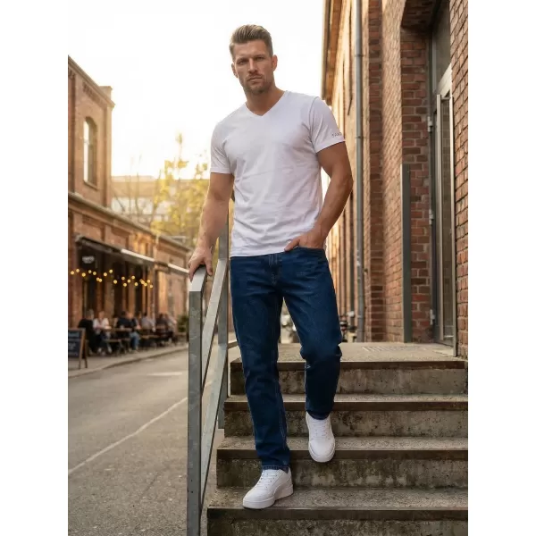  Tricou bărbătesc cu mâneci scurte SAM 73 LEONARD MT 793 ALB 