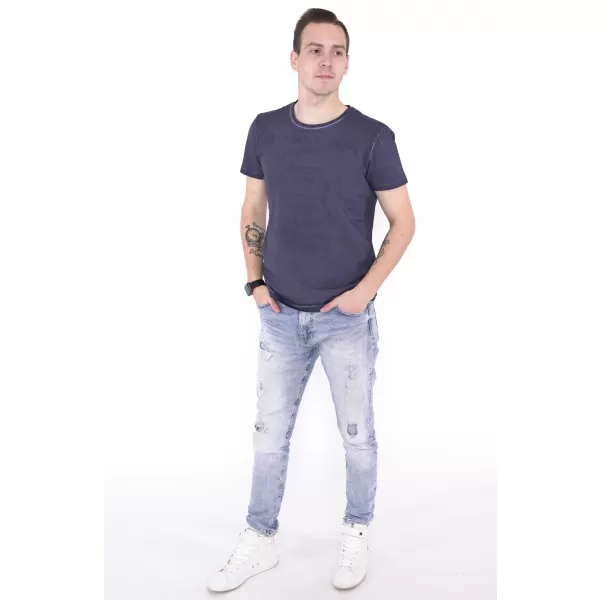  Tricou pentru bărbați KIXMI NAVIN ALBASTRU INCHIS 
