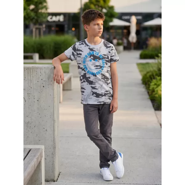  Tricou băiat cu mâneci scurte SAM 73 KELVIN BT 560 ALB 