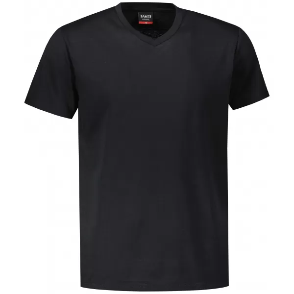  Tricou bărbătesc cu mâneci scurte SAM 73 LEONARD MT 793 NEGRU 