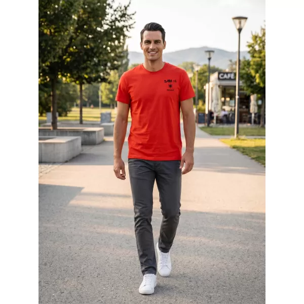  Tricou bărbătesc cu mâneci scurte SAM 73 TERENCE MT 797 ROŞU 