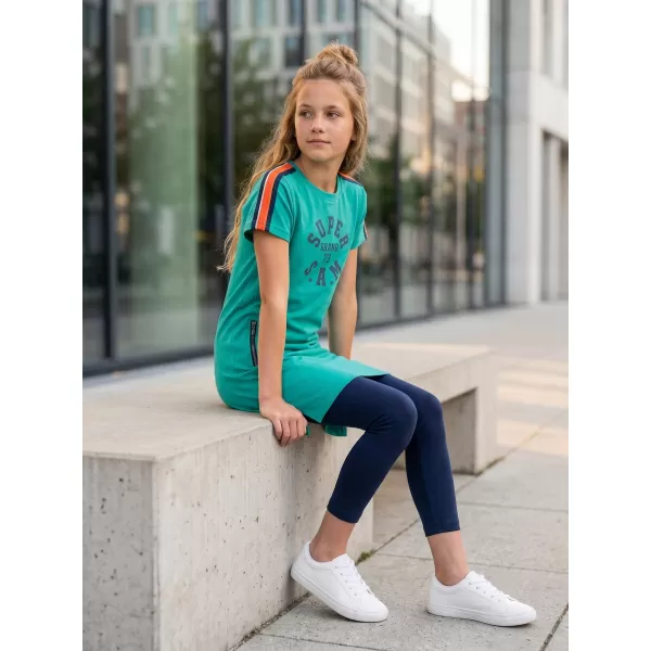 Rochie de fetiță SAM 73 BELINDA GZ 536 TURCOAZ 